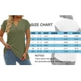 thumbnail image 5 of MOSHU Henley T-Shirts for Women Short Sleeve V Neck Tops Summer Trendy Tee Shirts Fashion Clothes, 5 of 10