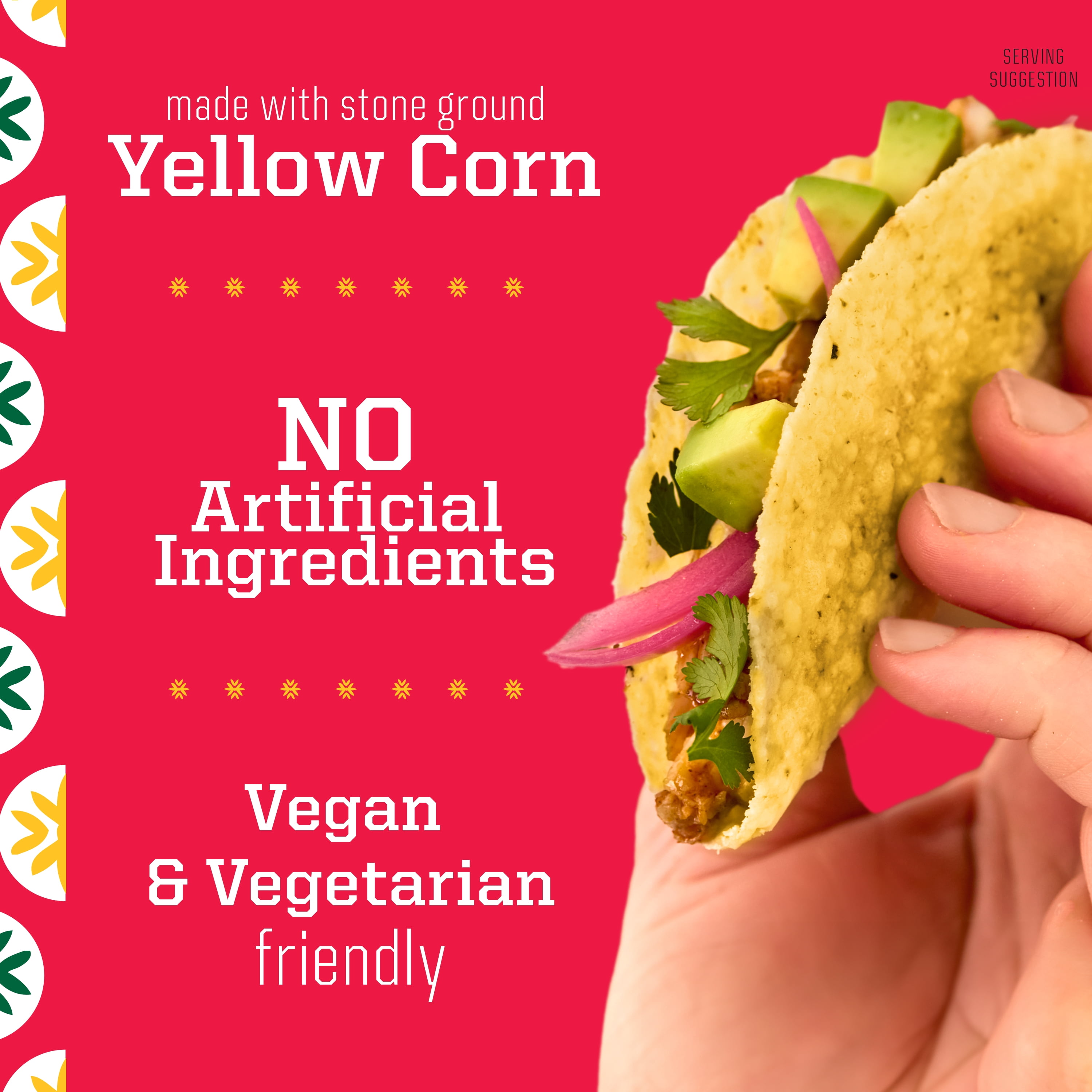 La Tiara Authentic Mexican Yellow Corn Taco Shells, Meal Prep, 12 Count, 2.5 oz