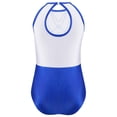 thumbnail image 4 of Freebily Kids Girls Gymnastics Leotard Shiny Rhinsetones Ballet Dance Costumes Figure Skating Leotard Royal Blue 10, 4 of 7