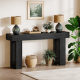 thumbnail image 6 of Tribesigns 63-Inch Long Console Table, Farmhouse Entryway Table for Entrance, Hallway, Living Room（Black), 6 of 7