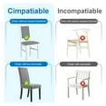 thumbnail image 4 of Dznils Waterproof Clear Plastic Chair Seat Covers for Dining Room, Set of 4, 4 of 12