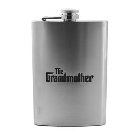 8oz Born To Ride Dragons Stainless Steel Flask