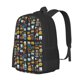 thumbnail image 1 of Fotbe Teeth Mochila para Hombre y Mujer - Tela Oxford 600D Resistente - Mochila Impermeable de Gran Capacidad para Escuela, Viajes y Senderismo, 1 of 6