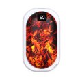 thumbnail image 4 of yeacher Portable USB Rechargeable Hand Warmer with 3 Heat Settings, 5000mAh Power Bank, LED Display, and Fire Ambient Light - Perfect Winter Gift in Green, 4 of 6