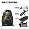 thumbnail image 4 of Disketp Sunset Meditating Bichon Frise Backpack - Comfortable Daypack with The right laptop for you Spacious Main Compartment & other poket - {designName} print, 4 of 6