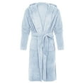 thumbnail image 5 of Seductiva Clearance Women's Lightweight Robe Women Hooded Bathrobe Lightweight Soft Plush Long Flannel Sleepwear Hooded Bathrobe Plush Long Warm Robe with Belt Soft Lightweight, 5 of 6
