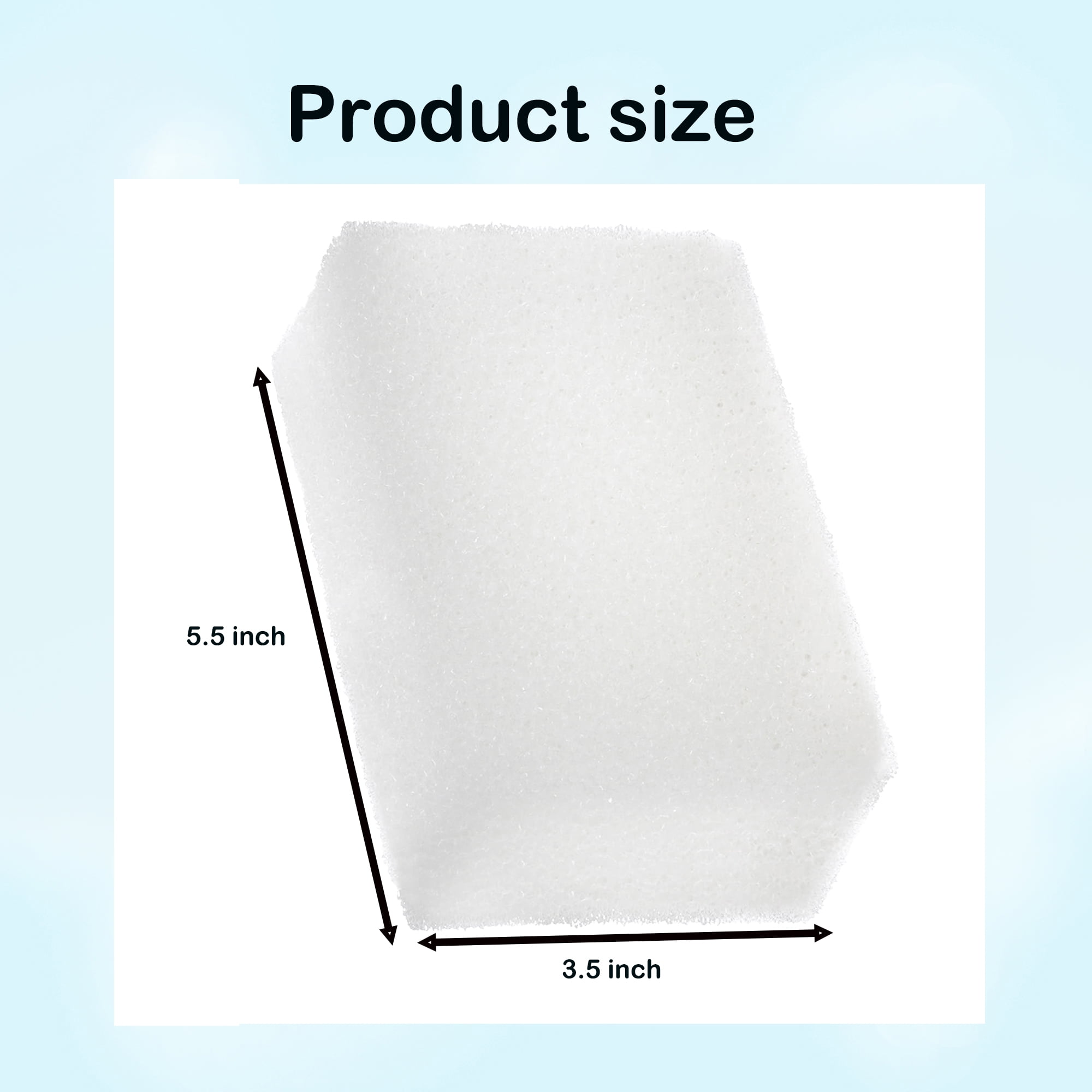 TropicAqua Foam Filter Pads Replacement Compatible with Aqua Clear 70 300 Aquarium Bio Sponge (Pack of 12)