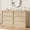 Natural wood-6 drawers, variant on Spacious 7 Drawer Walnut Dresser for Bedroom - Wide Wooden Chest - Large Storage Organizer for Living Room, Nursery, Entryway - Rich Walnut Finish