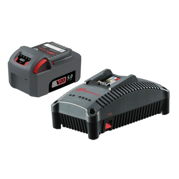 Ingersoll Rand IQV® 20V Series 5Ah Lithium-Ion Battery and Charger Kit for Ingersoll Rand Power Tools