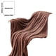 thumbnail image 3 of Frazada Manta decorativa a cuadros color marrón café,suave,de terciopelo y franela,para sofá o cama,ligera,cálida y para todas las estaciones (1 pieza). Rkxzt, 3 of 8