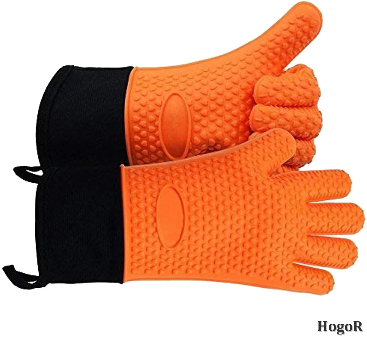 Homeerr P1638067 BBQ Gloves Heat Resistant Gloves BBQ Tools Holiday Present for Mum Dad Outdoor Cooking Gloves-14 inch Long for Forearm 1 Pair 