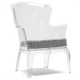 thumbnail image 1 of Baxton Studio Tasha Plastic Accent Arm Chair in Clear, 1 of 5