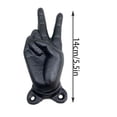 thumbnail image 3 of Great promotion! Black Hand Gesture Middle Finger Statue Personality Sculpture For Gothic Home Desk Decoration Unique Birthday Gifts, 3 of 3