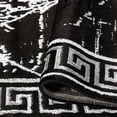 thumbnail image 5 of GLORY RUGS Area Rugs Marble 2x7 Black Gray Carpet Modern Abstract Rug Living Room Dining Bedroom Rug, 5 of 5