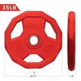 thumbnail image 2 of SPART Color Coded Diamond Weight Plate 2-Inch Rubber Coated Olympic Grip Plate, 2 of 8