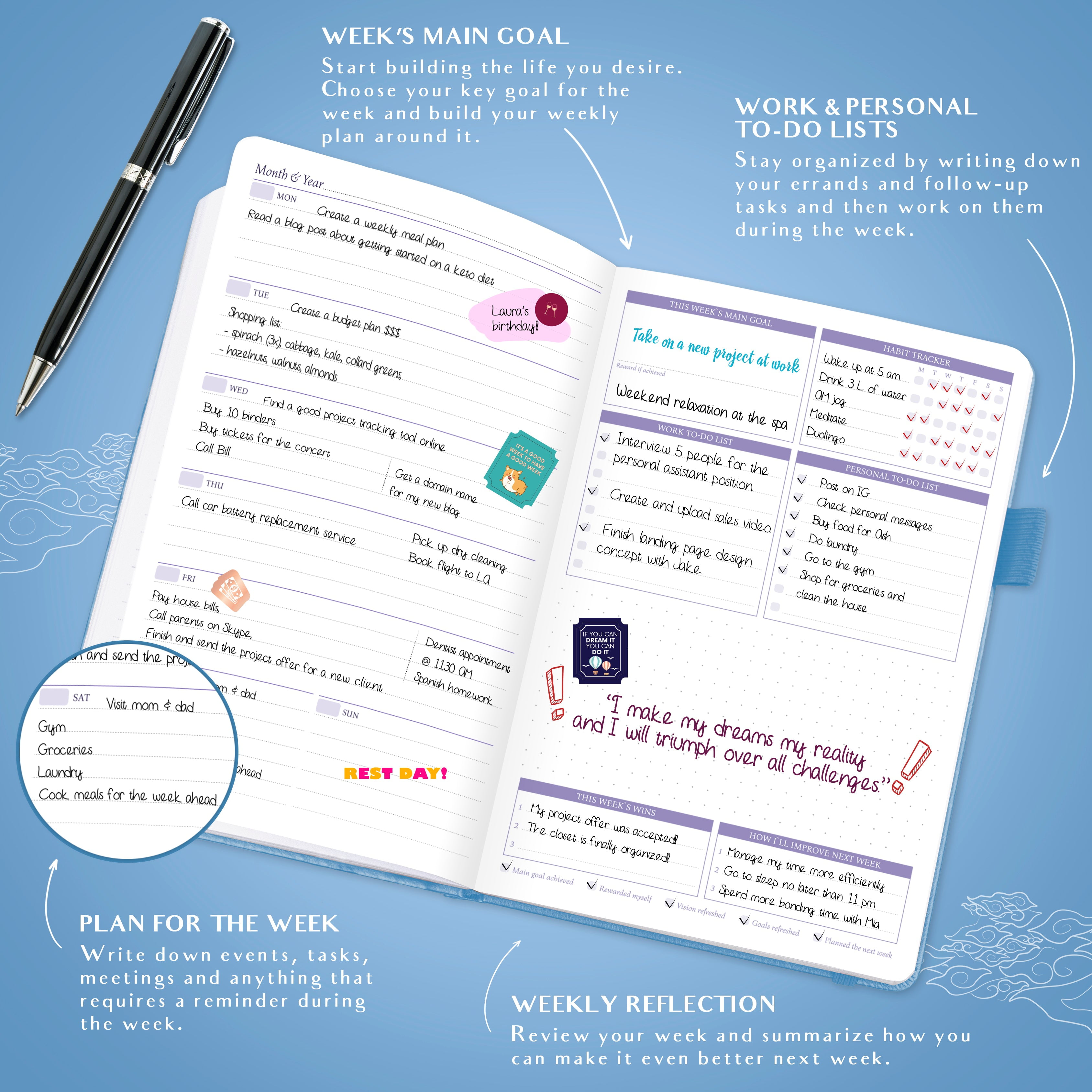 Weekly Colorful Planner 2nd Edition