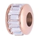 thumbnail image 1 of Charm para Pulsera LuckyLy Dije de Cilindro Acero Inoxidable Y Cristales Modelo Telma Rosa UNITALLA, 1 of 8