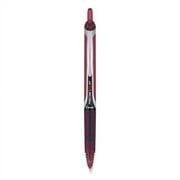 Precise V5rt Roller Ball Pen, Retractable, Extra-Fine 0.5 Mm, Burgundy Ink, Burgundy/silver Barrel, Dozen | Bundle of 2 Dozen