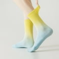 thumbnail image 2 of Fewfanhot Unisex Gradient Mid-calf Socks Soft Comfortable Warm Gift Socks for Everyday Wear, 2 of 7