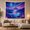 Purple Mountain, variant on Mountain Lake Fantastical with Vivid Cosmic Towering Rugged, Mystical Fantasy for Space Lovers, Galaxy Room Decor, Graduation Gift, Tapestry Wall Hanging for Bedroom and Dorm