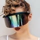 thumbnail image 2 of Máscara de media cara Gafas de protección solar Gafas de sol de espejo grande Gafas de sol de media Eccomum 03, 2 of 7