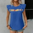 thumbnail image 5 of Short Sleeve Shirts for Women Work Tshirts Shirts for Women Cotton Long Plain T Shirts for Women Fitted Plus Size Tops for Women Summer 2025, 5 of 5