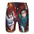 thumbnail image 4 of Anime Dandadan Men's Beach Shorts Swim Trunks Casual Quick Dry Board Shorts Swimwear with Mesh Lined and Pockets, 4 of 8