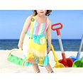 thumbnail image 4 of 5-PCS Colorful Mesh Beach Bags Portable Foldable Sea Shell Bag with Adjustable Carrying Straps / Toy Storage Bag Yellow, Rose, Purple, Green, Blue Set of 5 Beach Bags, 4 of 4