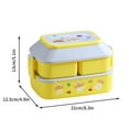 thumbnail image 3 of Gnmfd Double Layer Insulated Lunch Box Portable Stackable Bento Box, Leakproof Microwave Safe Food Storage Container for Work Office Travel Picnic, 3 of 6