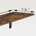 thumbnail image 6 of Long Wall Shelves, 47.3Inch Wall Mounted Shelves Set of 2, Extra Large Wall Storage Ledges with  Metal Bracket, Bathroom, Bedroom, Kitchen, Rustic Brown, 6 of 6