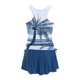 thumbnail image 5 of GEWSEY Women's Built in Bra Tankini Top No Bottom Loose Fit Tank Tops Swimsuits Blue, 5XL, 5 of 8