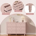 thumbnail image 4 of 6-Drawer Scalloped Dresser - Pink Cloud-Inspired Storage Cabinet for Bedroom, 4 of 9