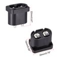 thumbnail image 2 of Unique Bargains Panel Mount Plug Adapter 250V AC 2.5A C8 2 Pins Inlet Module Plug Straight 5pcs, 2 of 3