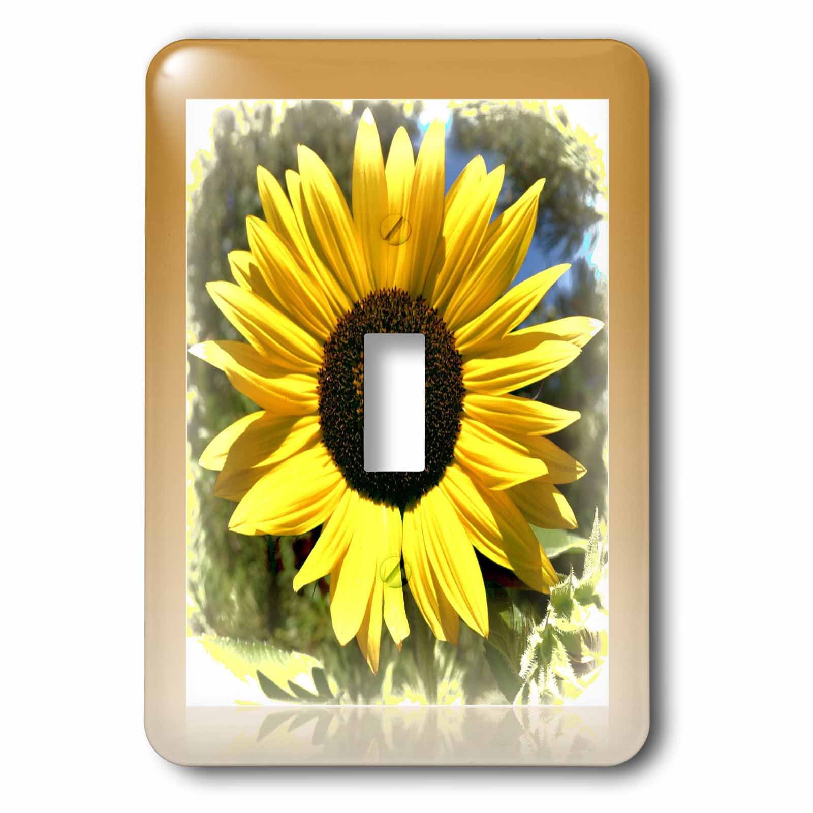 3dRose lsp_44694_1 Yellow Sunflower In Summer Toggle switch