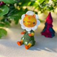 thumbnail image 2 of Sunflower Ornaments Sunflower Gnomes Statue Mini Figures Garden Sculpture Craft Desktop Resin Home Decorations, 2 of 5