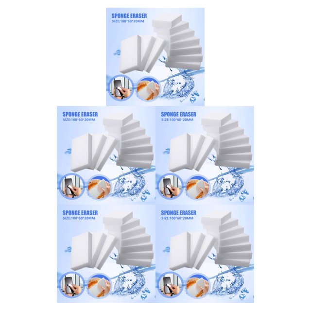 Kearding 10 Pieces Sponge Eraser Bathroom Bathtub Washroom Flexible Housekeeping Pads Scrubber Maintenance Portable Cleaning Type2 NO2