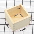 thumbnail image 1 of Caja de sake cuadrada de estilo japonés, 4 unidades, creativa caja de madera para sushi, para el hogar y el restaurante, organizador de vasos de sake reutilizables, vajilla tradicional japonesa., 1 of 7