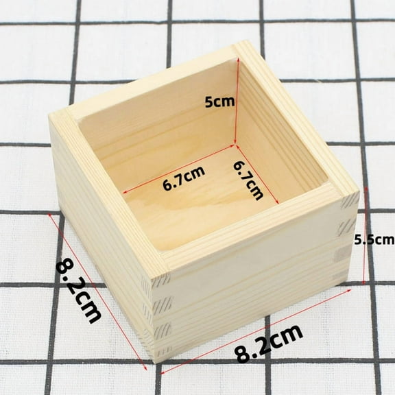 Caja de sake cuadrada de estilo japonés, 4 unidades, creativa caja de madera para sushi, para el hogar y el restaurante, organizador de vasos de sake reutilizables, vajilla tradicional japonesa.