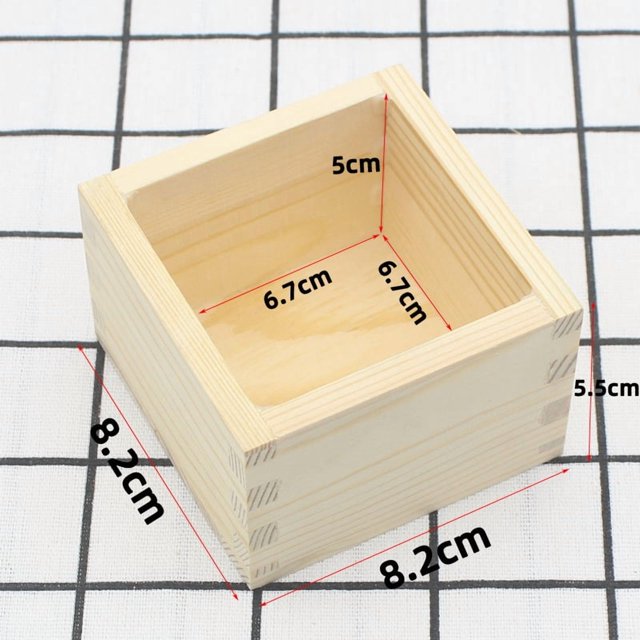 Caja de sake cuadrada de estilo japonés, 4 unidades, creativa caja de madera para sushi, para el hogar y el restaurante, organizador de vasos de sake reutilizables, vajilla tradicional japonesa.