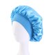 thumbnail image 1 of Gorro de dormir de satén con ala ancha, banda para el pelo, sombrero redondo, sombrero con cinta, sombrero para salón de belleza, sombrero para el hogar, 1 of 6