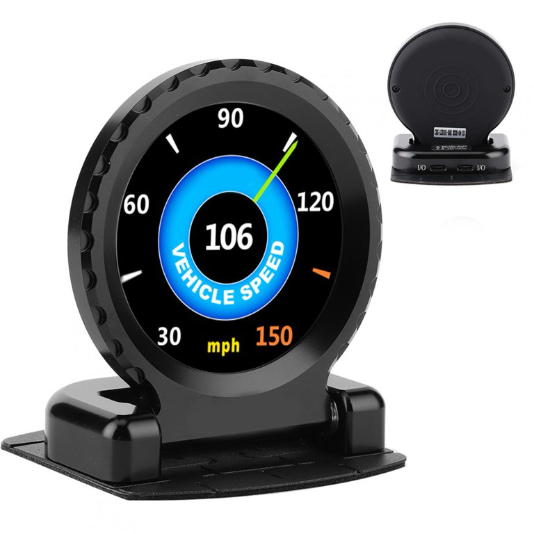 Tebru Car Multifunctional Meter, Cammus Smart Meter I-Round LCD