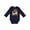 Navy, variant on Inktastic One and Digging It Bulldozer 1st Birthday Boys or Girls Long Sleeve Baby Bodysuit