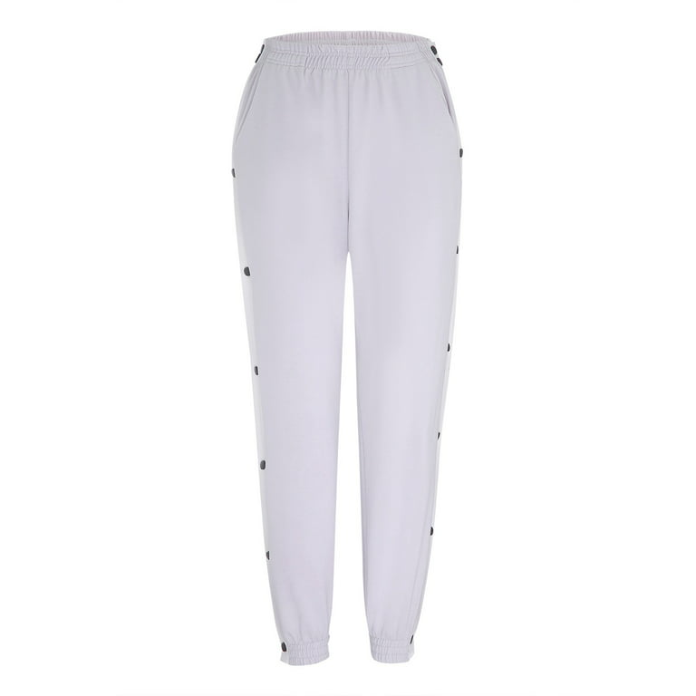 HSMQHJWE Winter Work Pants Women Women'S Casual Pants Comfy With Pockets  Pants Tapered Workout Away Active Warm Sweatpants Up Tear Women'S Pants