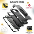 thumbnail image 4 of Rome Tech Google Pixel 8a Kickstand Holster Case - Black, 4 of 11
