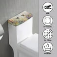 thumbnail image 3 of ZIATUBLE Hummingbird Flower Toilet Tank Cover Lid Soft Toilet Tank Cover for Bathroom Toilet Tank Lid 2 Piece Replacement Toilet Top Cover Tank Lid Universal Toilet Mat Protective Cover, 3 of 5