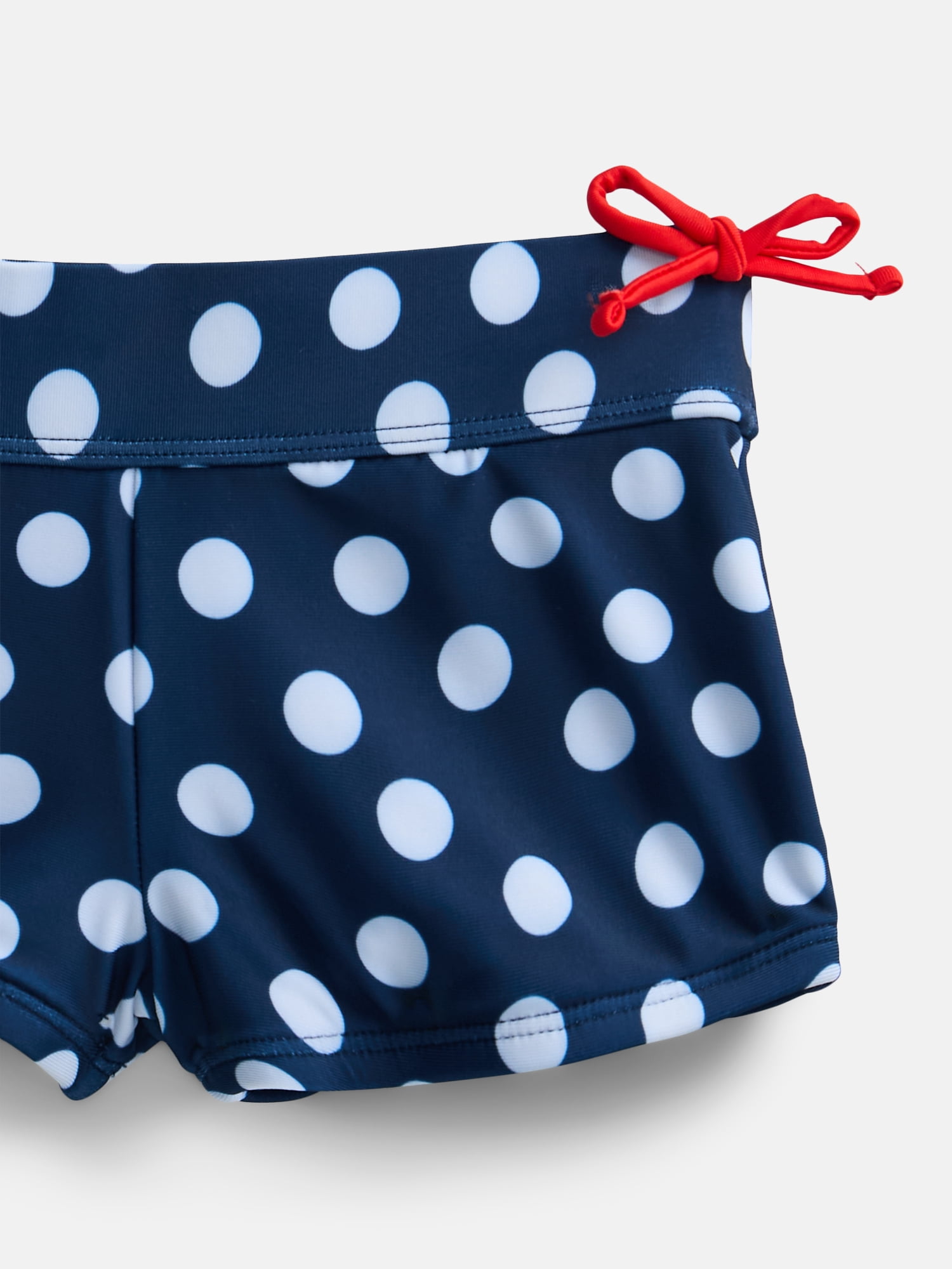 Wonder Nation Girls Polka Dot Top and Shorts Swimsuit Set, 2-Piece, Sizes 4-16