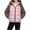 Pink, variant on ATOGUTA Girl Puffer Winter Coats Winter Coat School Snow Play Travel Kids Warm Hooded Parka With Bag Light Blue