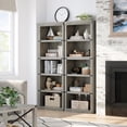 thumbnail image 3 of GAOMON 5 Tier Bookcase, Farmhouse Book Shelf with Storage, 67.4 Inch Tall Open Display Bookshelves, Wooden 5 Shelf Bookcase for Living Room, Bedroom - Grey, 3 of 7