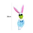 thumbnail image 3 of Tela Pascua Grinch con gafas Conejo Muñecas Regalo para niños Adorno para el hogar (Azul), 3 of 6