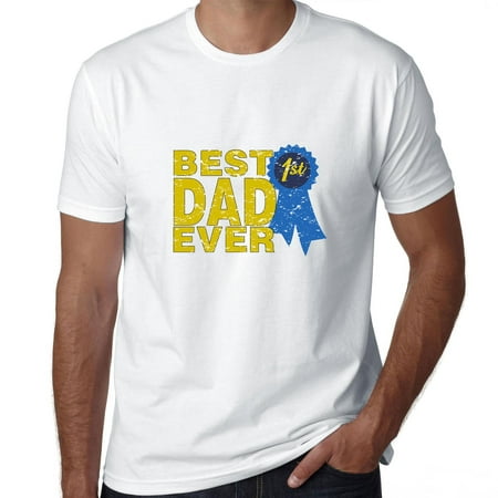Best Dad Ever - First Place Ribbon Prize Men's (Best Place For Cheap Clothes)